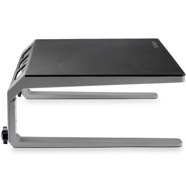 Adjustable Monitor Riser Stand - Ergonomic Steel & Aluminum Desk Organizer for Home Office