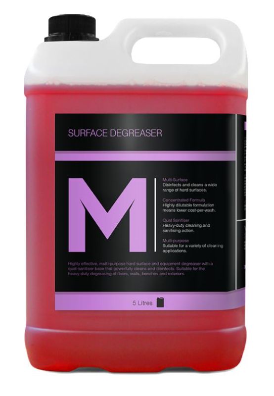 Heavy Duty Surface Degreaser - Red, 5L Refill Bottle (Pack of 2)