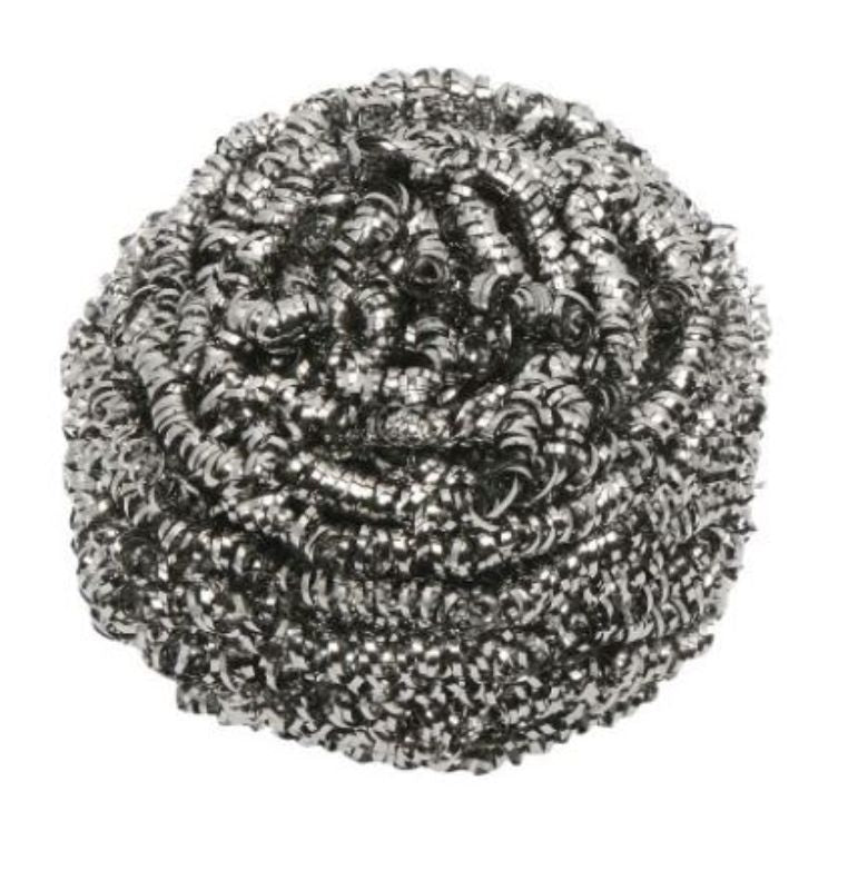 Stainless Steel Scourer - Silver, 50g (Pack of 60)
