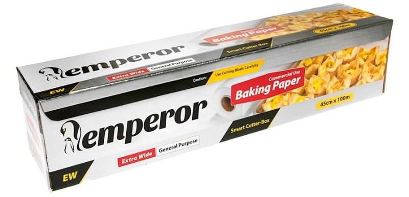 Food Service Baking Paper - White, 450mm x 120m, 45gsm (Pack of 6)