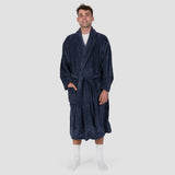 L/XL Microplush Robe Denim- Bambury
