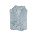 L/XL Microplush Robe Steel Blue - Bambury