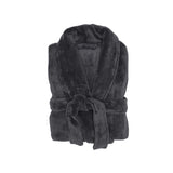 S/M Microplush Robe Charcoal- Bambury