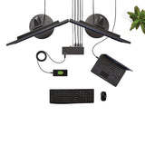 Dual Monitor USB C Docking Station with 4K support, HDMI/DVI ports, and 60W charging for enhanced productivity.