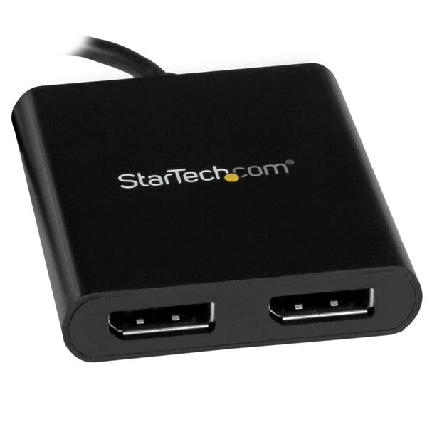 USB-C DisplayPort MST Hub - Dual Monitor Splitter for 4K Video Output, Plug and Play