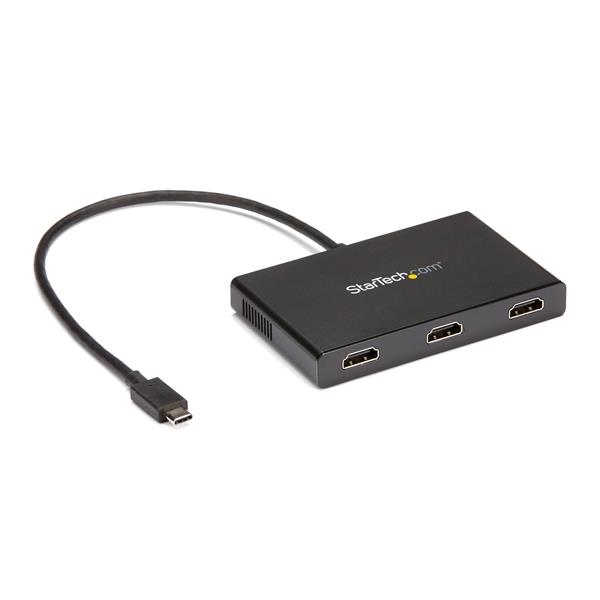 3-Port USB-C to HDMI MST Hub - 4K Multi-Monitor Splitter for Seamless Productivity