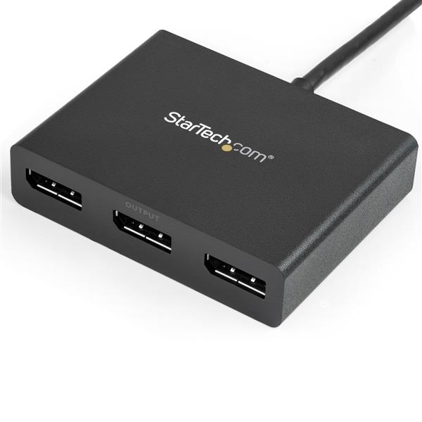 Mini DisplayPort to DisplayPort 3-Port MST Hub - Multi-Monitor Splitter for Enhanced Productivity