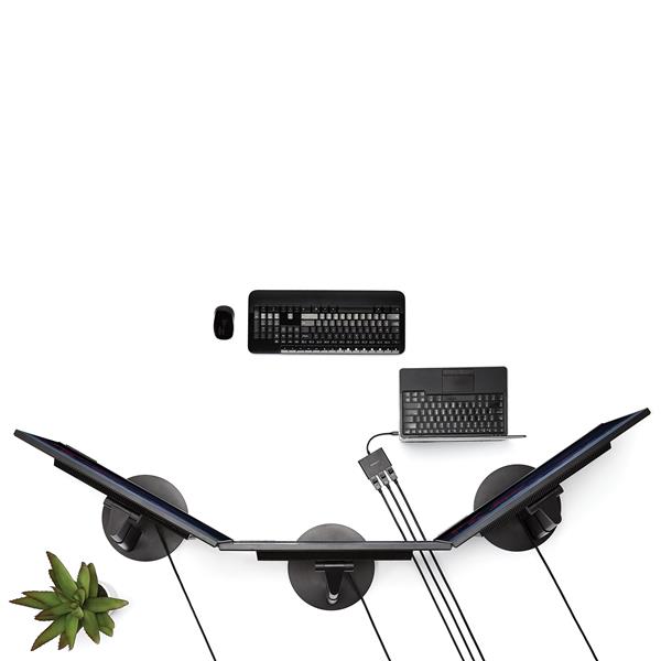 Mini DisplayPort to DisplayPort 3-Port MST Hub - Multi-Monitor Splitter for Enhanced Productivity