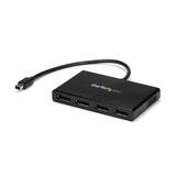 4-Port Mini DisplayPort to DisplayPort MST Hub - Seamless Multi-Monitor Solution for UHD 4K