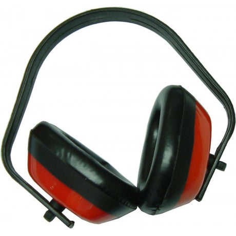 Xcel Ear Muffs in polybag, designed for comfort and noise protection in noisy environments like construction and concerts.