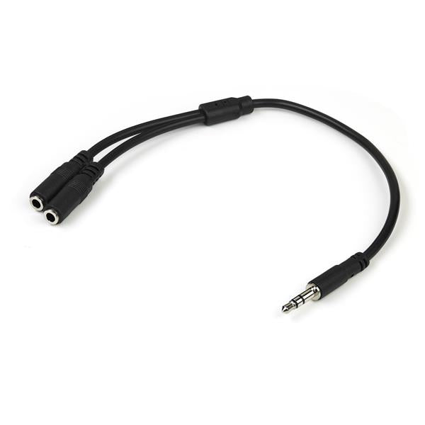 Premium 3.5mm Stereo Splitter Cable - 1 Male to 2 Female Audio Adapter for Headphones