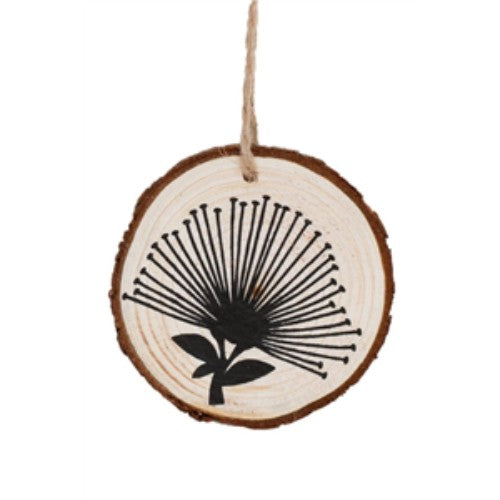 Kiwiana - Tree Slice Art 6cm -  Photukawa