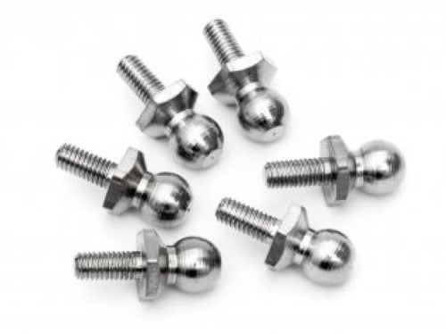 Pack of 6 durable ball head screws for reliable RC model upgrades, compatible with cars, boats, and drones.