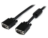 15m Coaxial VGA Cable for High-Resolution Monitors - HD15 M/M, 1920x1200 Support