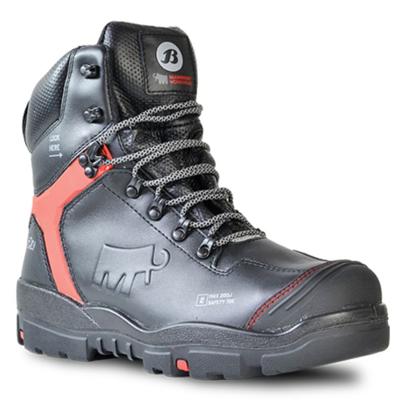 Safety Boot - Bata Winch Lace Up Black (UK 14)