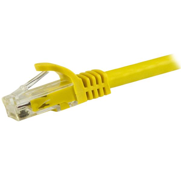 High-Speed 7.5m CAT6 Ethernet Cable - Yellow UTP, Snagless, ETL Certified, 10Gbps