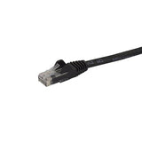 Premium Snagless Cat6 Patch Cable 0.5m with RJ45 Connectors - Reliable Gigabit Ethernet - Black