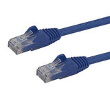 High-Speed Cat6 Ethernet Patch Cable 3m with Snagless RJ45 Connectors - Blue, Gigabit Performance