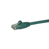 High-Speed 1m Cat6 Ethernet Patch Cable, Snagless RJ45 Connectors, Green Color Coding