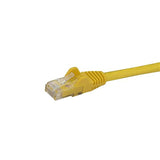 High-Performance 1m Cat6 Patch Cable with Snagless RJ45 Connectors - Yellow Network Cable