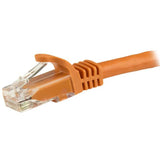 High-Speed Cat6 Patch Cable 1m with Snagless RJ45 Connectors - Durable Orange Ethernet Cable