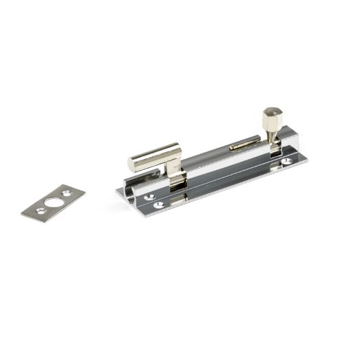 75mm Goose Necked Socket Bolt 25mm Wide - Chrome Plated