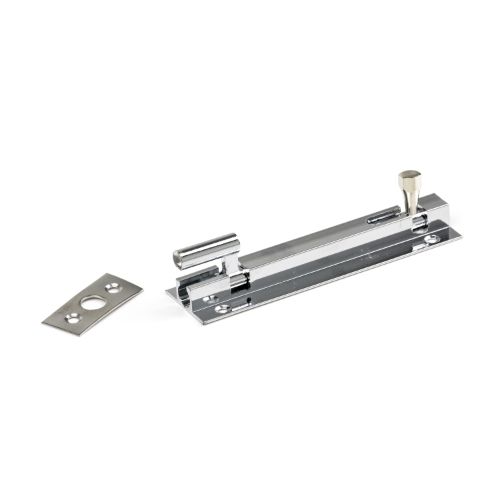 150mm Heavy Duty Goose Necked Socket Bolt 32mm Wide - Chrome Plated