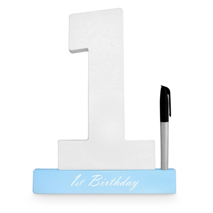 1St Birthday Sign - Sign it - Blue