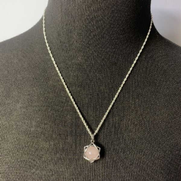 Pendant - Rose Quartz Star Love