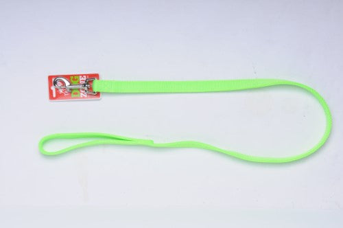 Taurus Nylon Dbl Thickness Lead 19mm X 105cm Lime Green