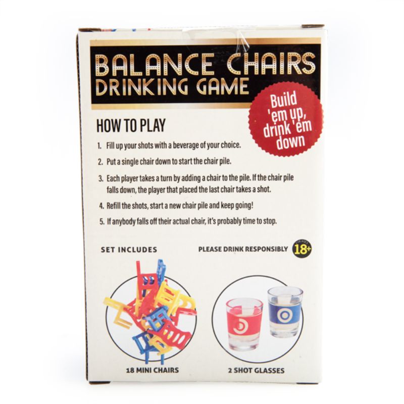 Drinking Game - Balancing Chairs
