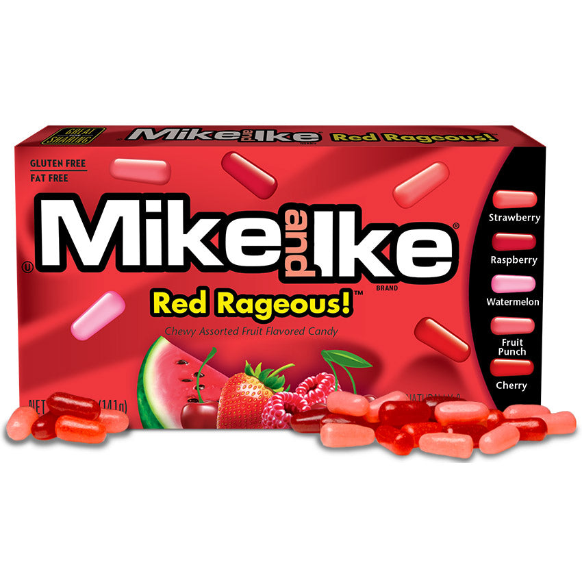 TB Mike & Ike Red Rageous 120g - Carton of 12