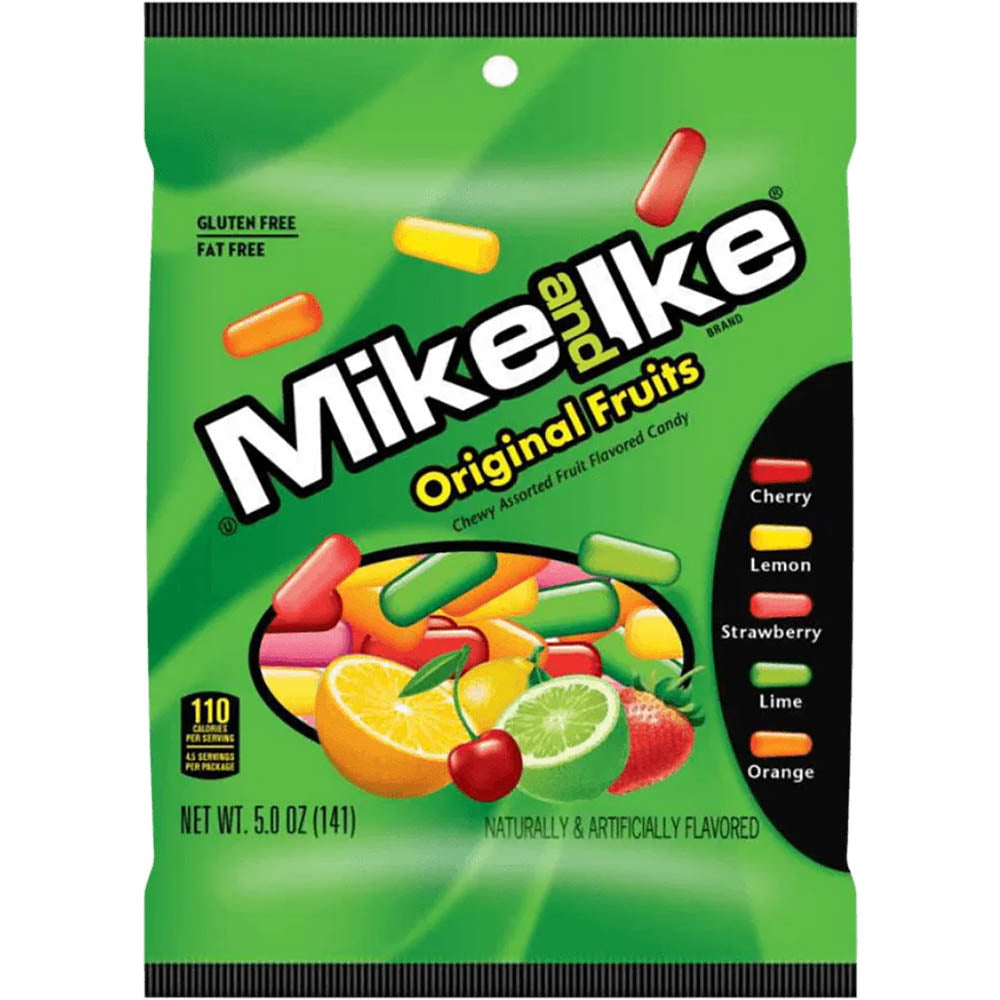 Mike & Ike Original Fruit Bag 5oz - Carton of 12