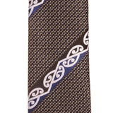 Grey Maori Necktie with Blue