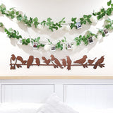 Wall Art - NZ Birds on Branch (Brushed Copper ACM) - Kiwiana