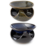 Ceramic Oil Burner - Abstract Dark Mottled 12.5cm (Set of 2)