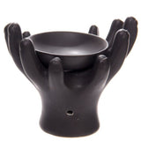 Ceramic Oil Burner - Open Hands 14cm (Set of 2 Assorted)