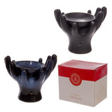 Ceramic Oil Burner - Open Hands 14cm (Set of 2 Assorted)