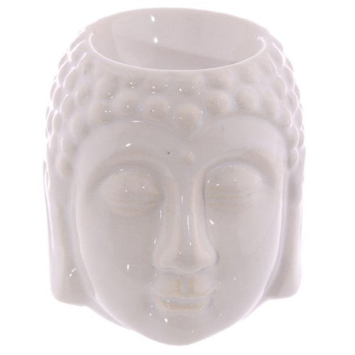 Head Oil Burner - Small Crackle Glaze Ceramic Buddha (Box of 12)