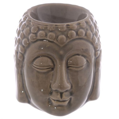 Head Oil Burner - Small Crackle Glaze Ceramic Buddha (Box of 12)