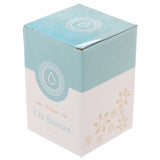 Ceramic Oil and Wax Burner - Speckled Cream with Flower (Set of 3 Asstd)