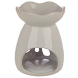 Ceramic Oil and Wax Burner - Eden Grey and Pastel Tone Floral (Set of 3 Asstd)