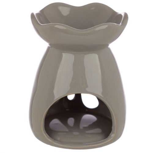 Ceramic Oil and Wax Burner - Eden Grey and Pastel Tone Floral (Set of 3 Asstd)