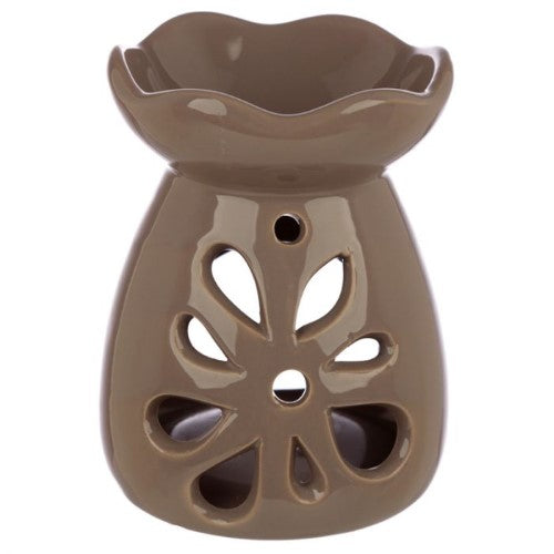 Ceramic Oil and Wax Burner - Eden Grey and Pastel Tone Floral (Set of 3 Asstd)