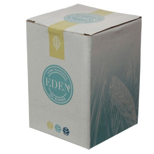 Ceramic Oil and Wax Burner Eden Cube with Geometric Cut Out (Set of 3 Asstd)