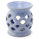 Ceramic Oil Burner - Eden Scallop Cut Out 10cm (Set of 3 Asstd)