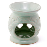 Ceramic Oil Burner - Eden Scallop Cut Out 10cm (Set of 3 Asstd)