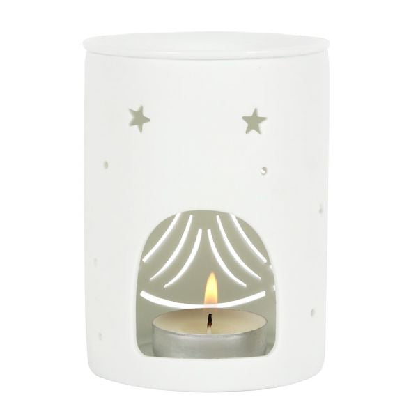 Oil Burner - White Angel Cut Out Oil Burner