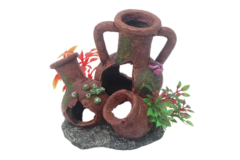 Egyptian Urns Broken  - Aquarium Ornament