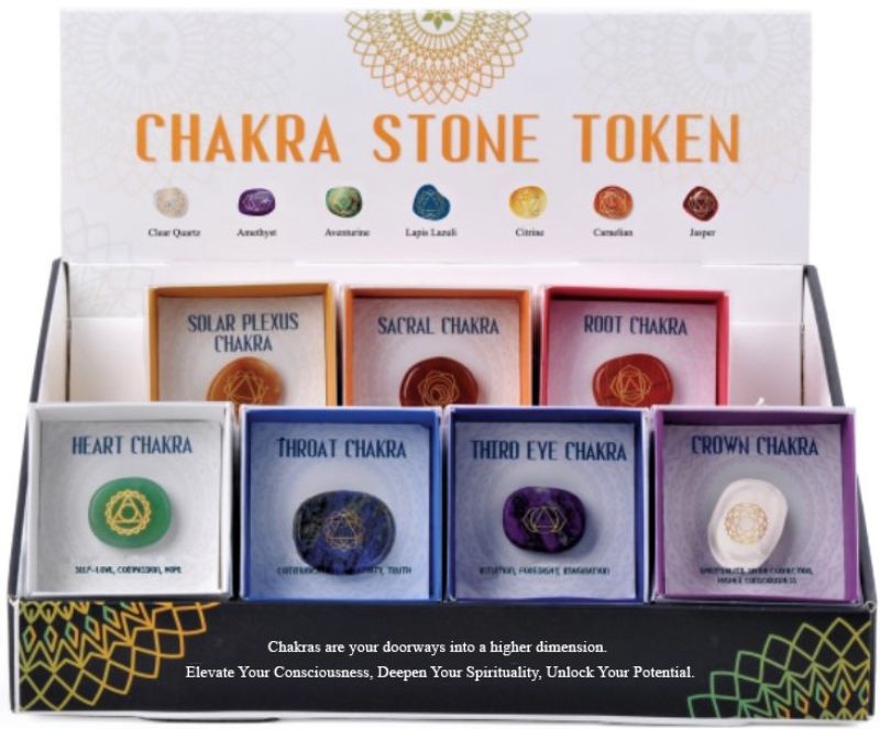 Chakra Stones Token (28 Assorted)
